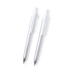 Zestaw piśmienny z aluminium z recyklingu, długopis i pióro kulkowe P047937X