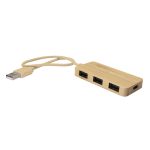 Bambusowy hub USB i USB typu C B'RIGHT | Kenzie P047884X