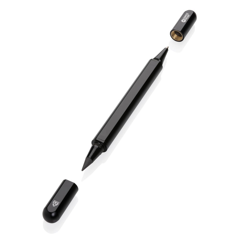 Długopis 2 w 1 Swiss Peak Storm, aluminium z recyklingu P054720X AX-P611.251