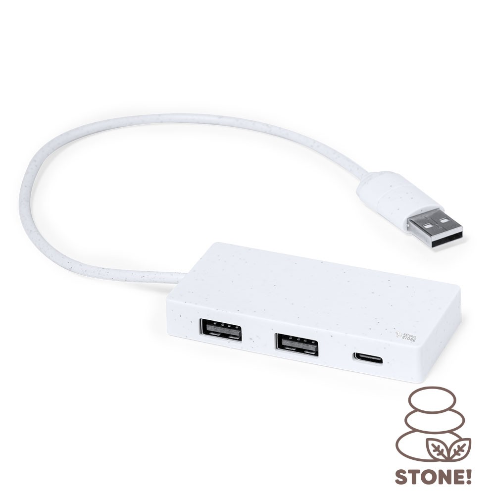 Hub USB i USB typu C z ekstraktu kamienia P054975X AX-V2004-02