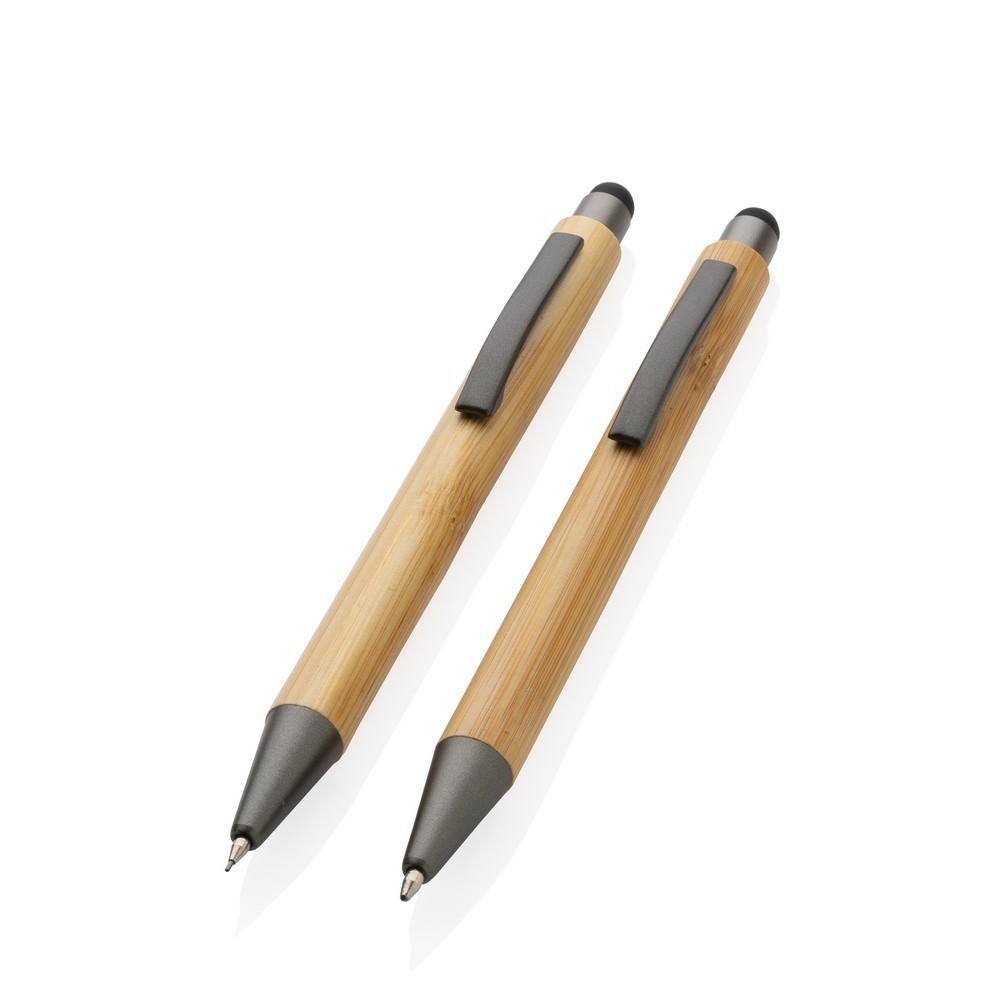 Bambusowy zestaw piśmienny, długopis i ołówek P047416X AX-P611.109