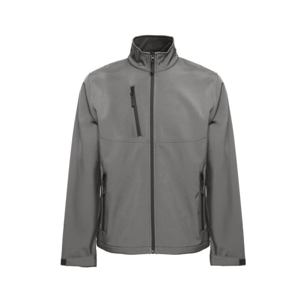 THC EANES. Kurtka softshell (unisex) z poliestru i elastanu P040686S szary