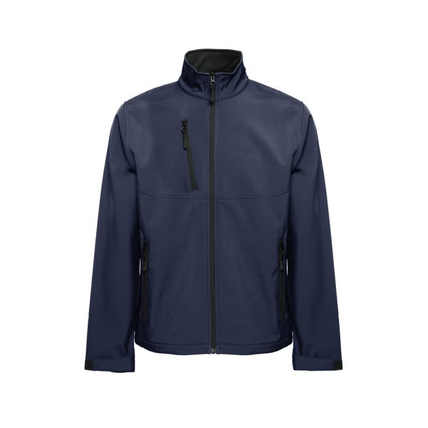 THC EANES. Kurtka softshell (unisex) z poliestru i elastanu P040686S granatowy