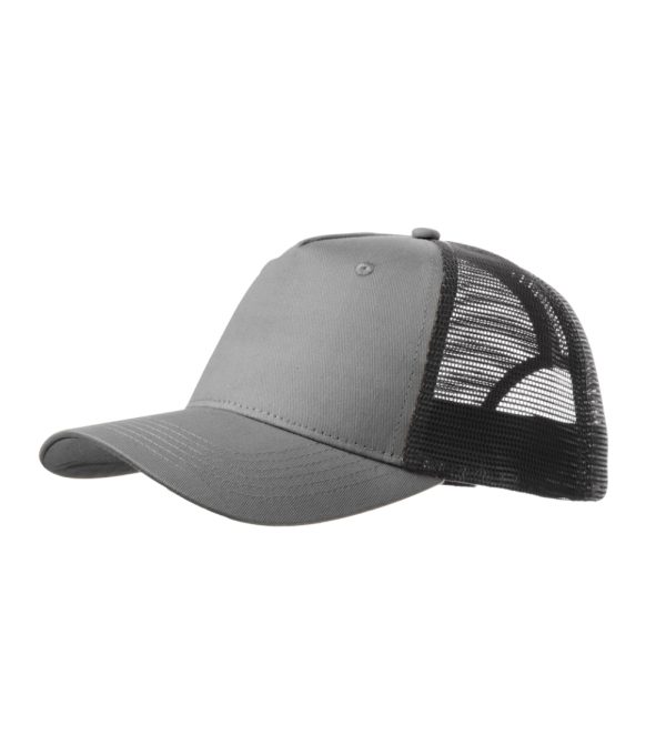 Trucker 5P Czapka unisex P067235F szaroczarny melanż