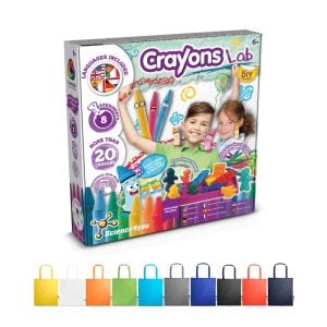 Crayon Factory Kit II. Gra edukacyjna dostarczany ze składaną torbą prezentową 190T P066873S ST-35805-W