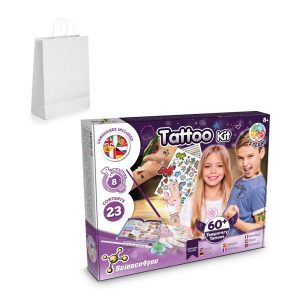 Tattoo Factory Kit II. Gra edukacyjna dostarczany z papierową torebką prezentową (100 g/m²) P066956S ST-35835-106