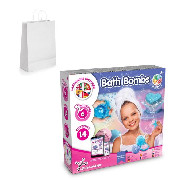 Bath Bombs Kit II. Gra edukacyjna dostarczana z papierową torebką prezentową (90 g/m²) P066959S