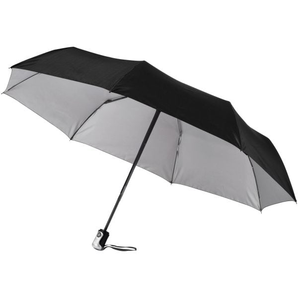 Automatyczny parasol składany 21,5" Alex P068245C czarny / srebrny