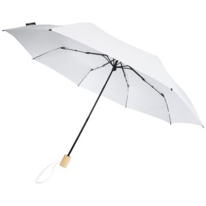 Składany wiatroodporny parasol 51 cm z PET z recyklingu Birgit P073696C PFC-109145-W