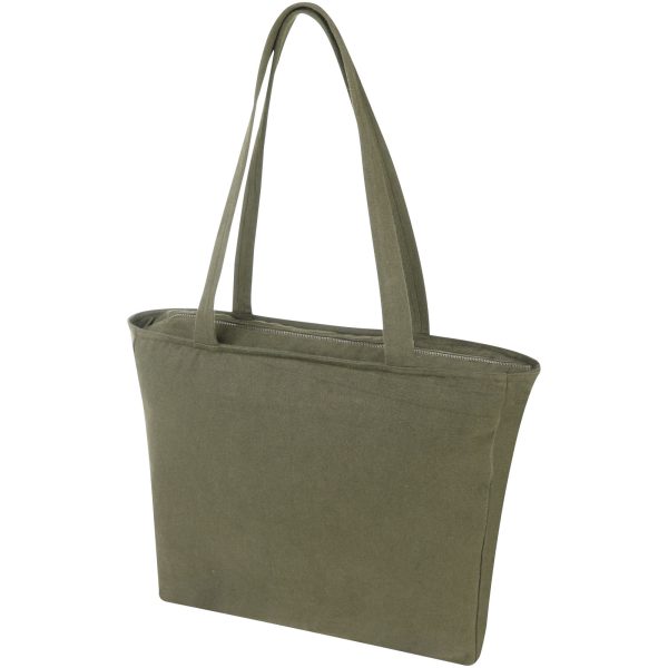 Weekender torba na zakupy z materiału z recyklingu o gramaturze 500 g/m² P077148C zielony