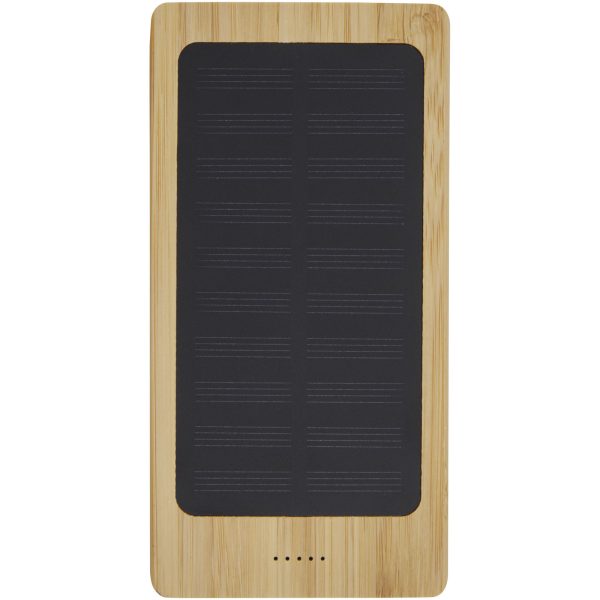 Alata 8000 mAh bambusowy powerbank z ogniwami słonecznymi P075239C