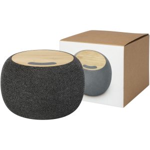 Ecofiber głośnik Bluetooth® z bambusa/RPET i bezprzewodowa ładowarka indukcyjna P076279C PFC-12431806