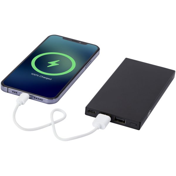 Connect powerbank o pojemności 5000 mAh z aluminium RCS pochodzącego z recyklingu P076872C