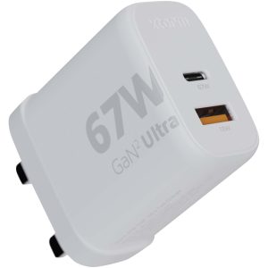 Xtorm XEC067G GaN² Ultra ładowarka ścienna o mocy 67 W — wtyczka brytyjska P082063C PFC-12440701