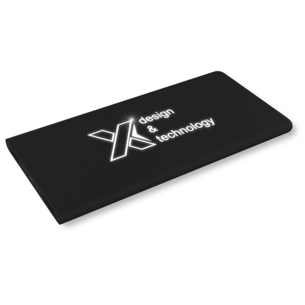 Powerbank z podświetlanym logo - SCX.design P15 P076784C czarny