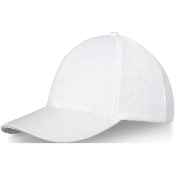 6-panelowa bawełniana czapka Drake z daszkiem typu trucker cap P073363C biały