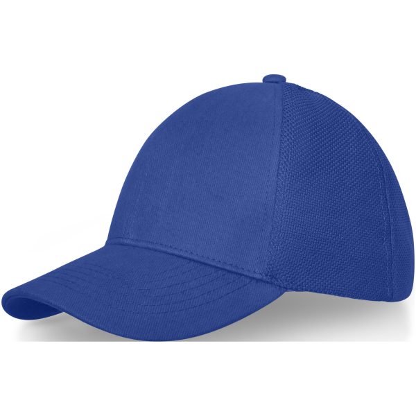 6-panelowa bawełniana czapka Drake z daszkiem typu trucker cap P073363C niebieski