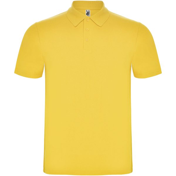 Austral koszulka polo unisex z krótkim rękawem P077588C żółty