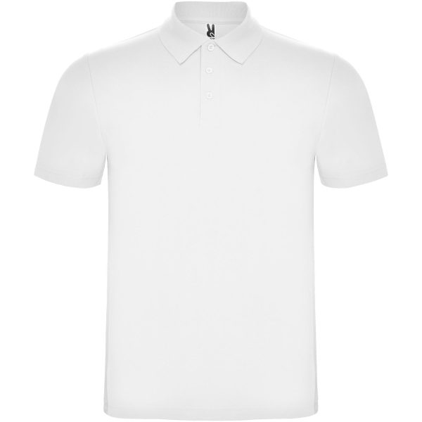 Austral koszulka polo unisex z krótkim rękawem P077588C biały