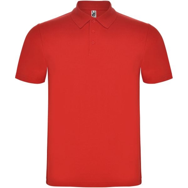 Austral koszulka polo unisex z krótkim rękawem P077588C czerwony