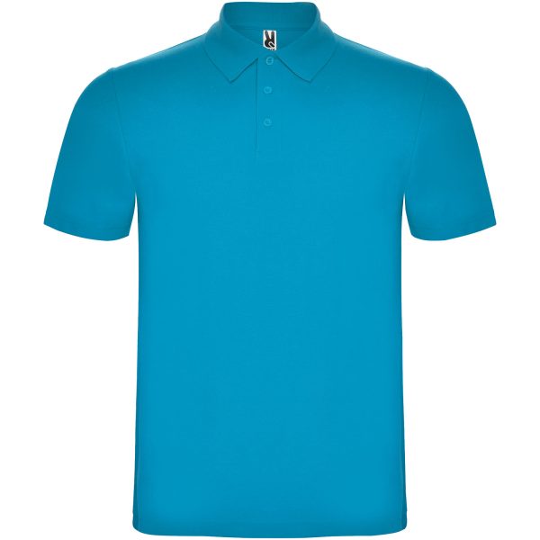 Austral koszulka polo unisex z krótkim rękawem P077588C turkusowy