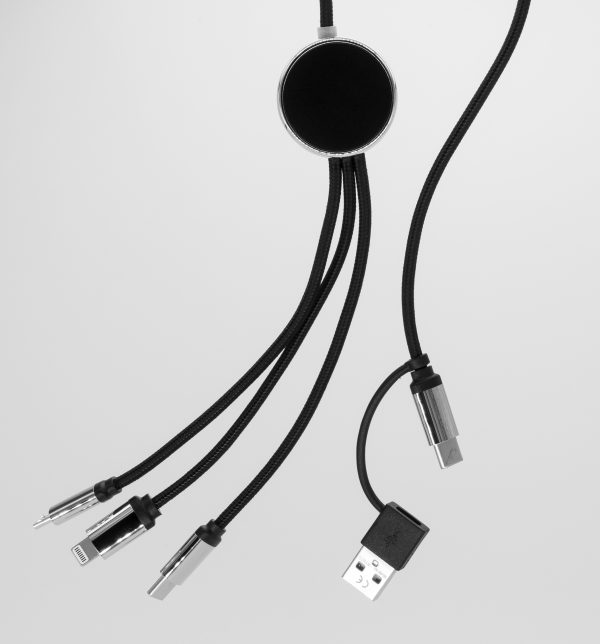 DŁUGI KABEL 5W1 Z PODŚWIETLANYM LOGO, W102TG P088334G