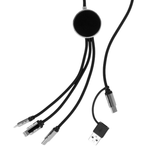 Kabel 4w1 z podświetlanym logo długi 120 cm P087094K MC-EG058803