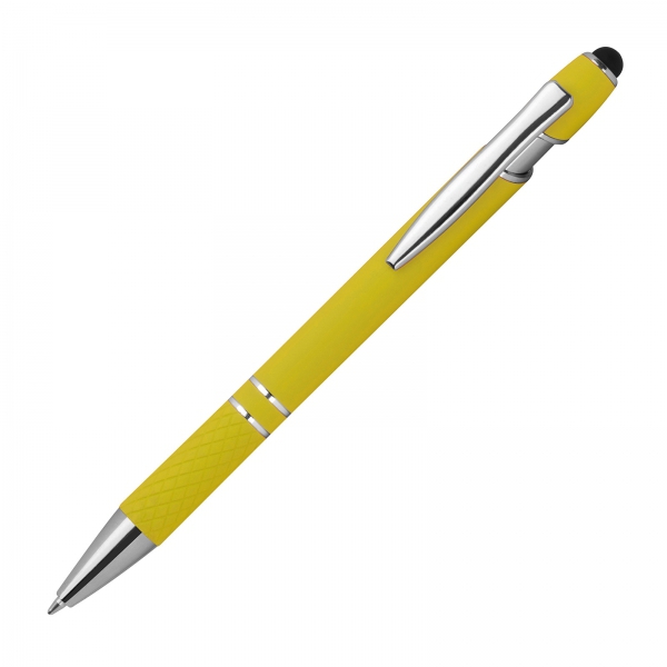 Długopis aluminiowy touch pen P085003K żółty