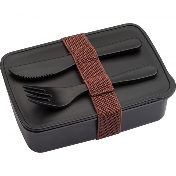 Lunch box ze sztućcami 600 ml VIGO P089319G EG-265903