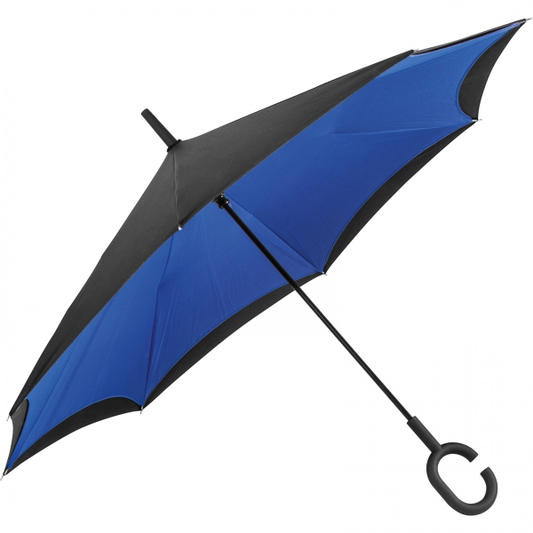 Parasol manualny odwrócony ø120 cm P085729K niebieski