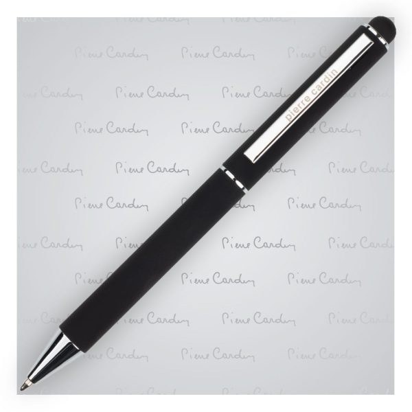 Długopis metalowy touch pen, soft touch CLAUDIE Pierre Cardin P091203P czarny