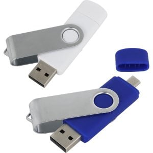 Pendrive z metalu i plastiku OTG type-C, P087369K MC-10023-W