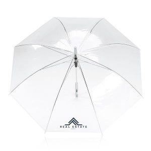 Automatyczny parasol transparentny z plastikową rączką / Sinrain P090172P PM-IP35006299