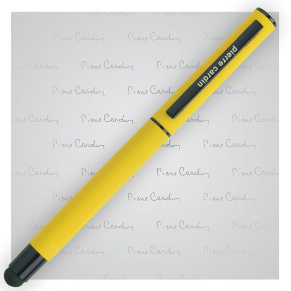 Pióro kulkowe touch pen, soft touch CELEBRATION Pierre Cardin P091218P żółty