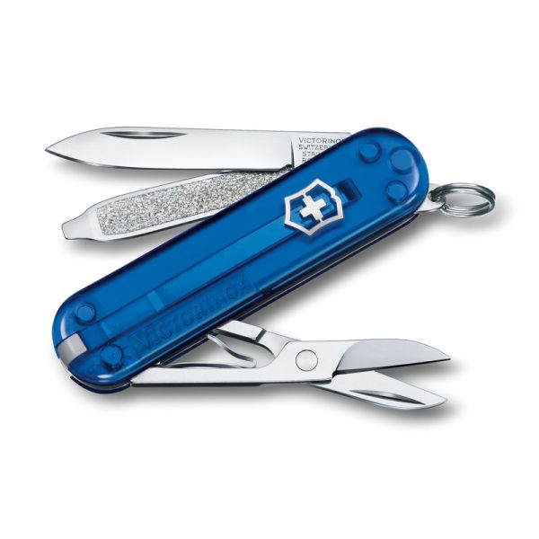 Scyzoryk Classic SD transparentny Victorinox P089216G niebieski