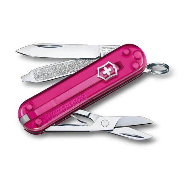 Scyzoryk Classic SD transparentny Victorinox P089216G różowy