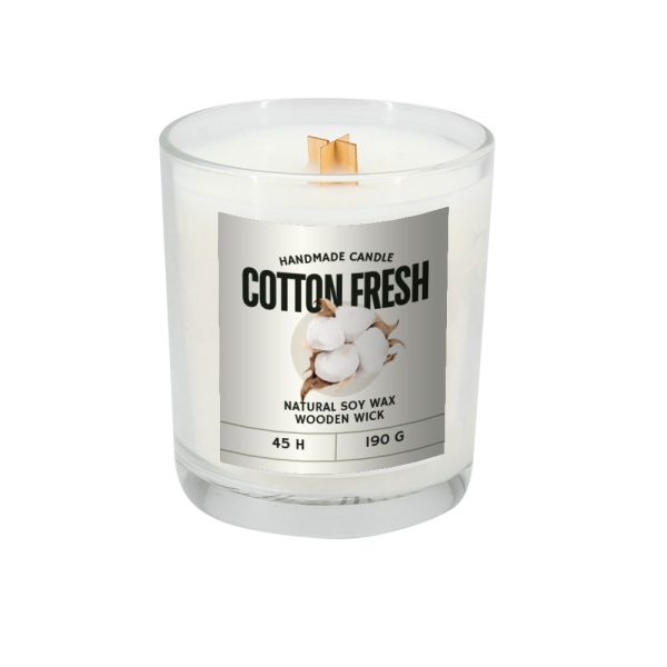 Świeca sojowa 190g Cotton Fresh P089871G