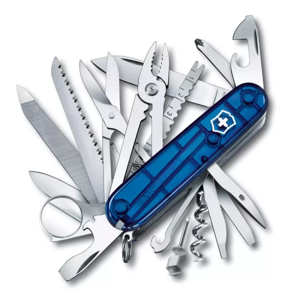 Scyzoryk SwissChamp transparentny Victorinox P088427G niebieski