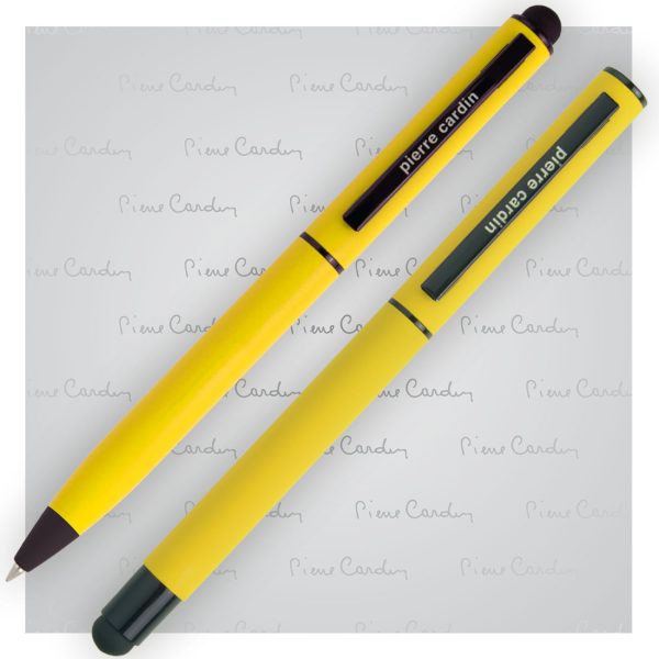 Zestaw piśmienny touch pen, soft touch CELEBRATION Pierre Cardin P091227P żółty