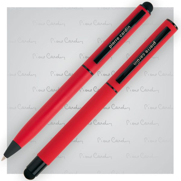 Zestaw piśmienny touch pen, soft touch CELEBRATION Pierre Cardin P091227P czerwony