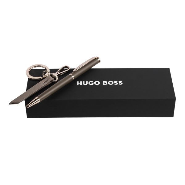 Zestaw upominkowy HUGO BOSS długopis i brelok - HAK311H + HSC3114H P092090P