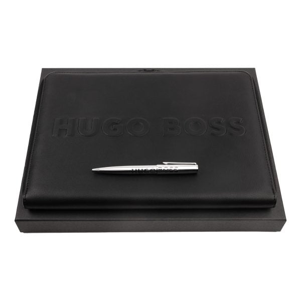 Zestaw upominkowy HUGO BOSS długopis i teczka A4 - HSH2094B + HTA209A P091554P