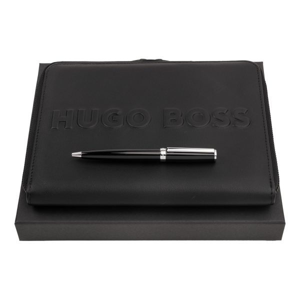 Zestaw upominkowy HUGO BOSS długopis i teczka A5 - HSN2544A + HTM209A P092097P