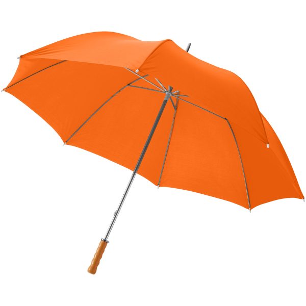 Parasol golfowy Karl 30'' z drewnianą rączką P068267C pomarańczowy