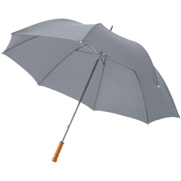 Parasol golfowy Karl 30'' z drewnianą rączką P068267C szary