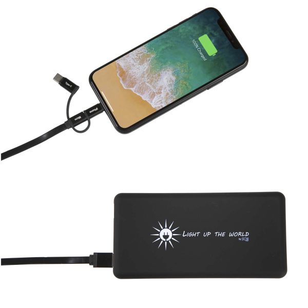 Solarny podświetlany powerbank SCX.design P30 P099970C