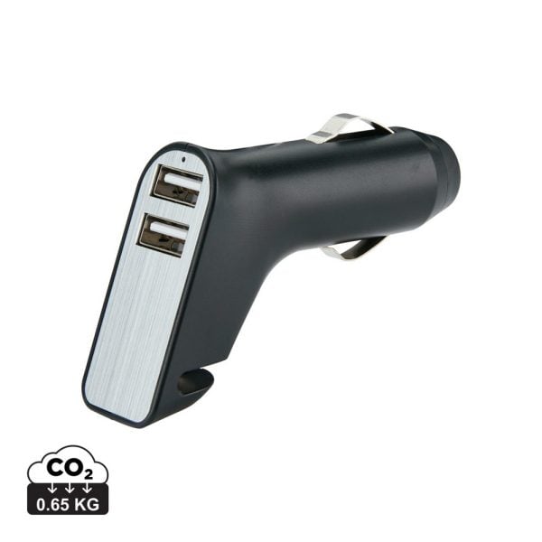 Ładowarka samochodowa USB, młotek bezpieczeństwa P007624X