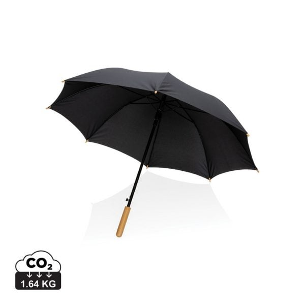 Bambusowy parasol automatyczny 23" Impact AWARE™ rPET P010425X czarny