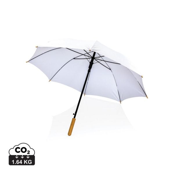 Bambusowy parasol automatyczny 23" Impact AWARE™ rPET P010425X biały