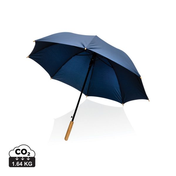 Bambusowy parasol automatyczny 23" Impact AWARE™ rPET P010425X niebieski